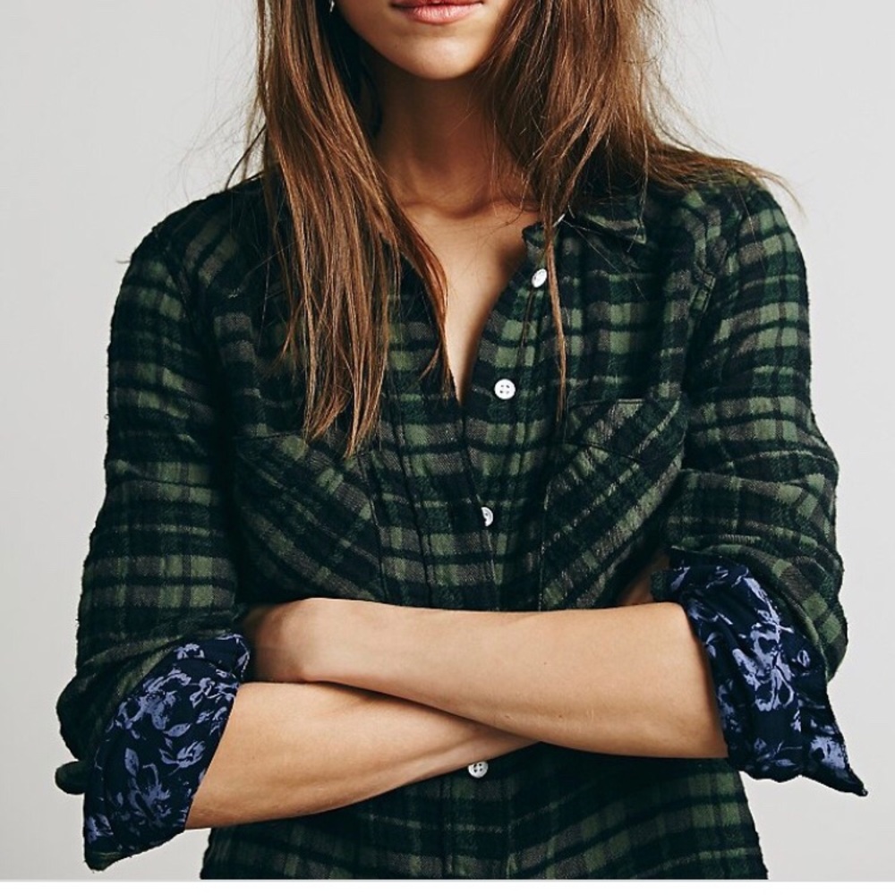 Free people woodman flannel